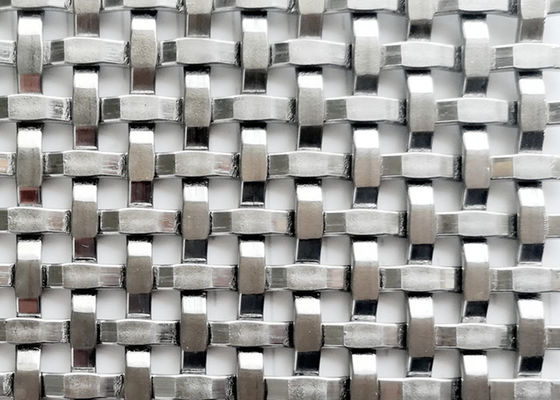 Rede de arame tecida Mesh Wall Cladding For Architectural decorativa de aço inoxidável do metal