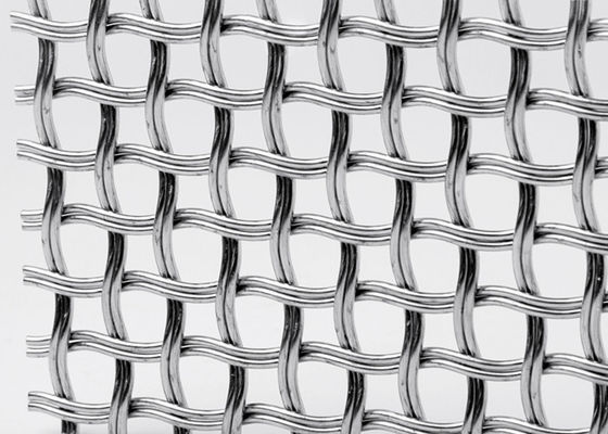 A planície tece a rede de arame de aço inoxidável de Mesh Screen For Architectural Woven do metal