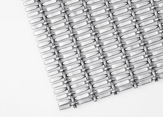 Divisores de sala decorativos tecidos 5mm do metal de Mesh Fabric 15m do metal do chapeamento do titânio