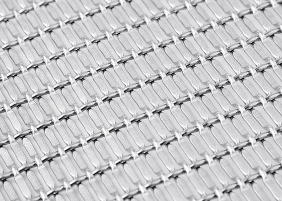Divisores de sala decorativos tecidos 5mm do metal de Mesh Fabric 15m do metal do chapeamento do titânio