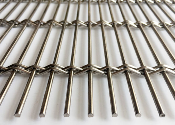 SS304 tecem claramente a fachada exterior decorativa do metal para a rede de arame tecida arquitetónica