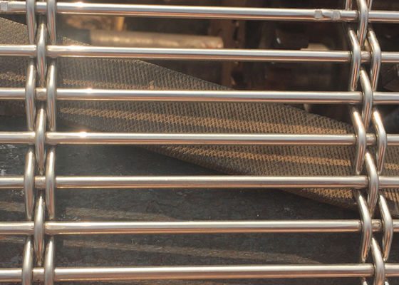 Revestimento tecido arquitetónico de Mesh Barrette Weave PVD do fio dos divisores da tela