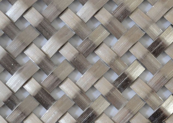 Metal 712X Mesh Panels Fireproof liso XY tecido arquitetónico da rede de arame de SHUOLONG