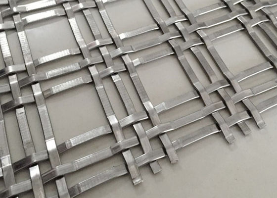 1" x1” fio tecido arquitetónico decorativo Mesh Triple Flat Anti Impact