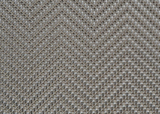 4.5mm fez malha o fio tecido arquitetónico Mesh Panels Purity Titanium