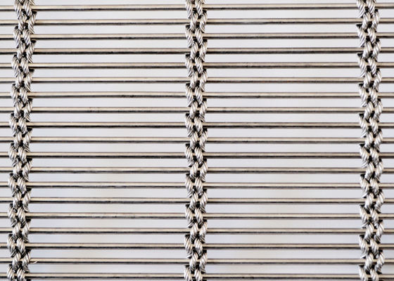 Metal decorativo tecido liso Mesh Sheets de Mesh Lightweight SS430 do fio ISO9001