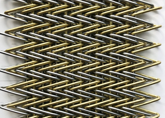 O bronze SS316 tece a espiral Mesh Belt 3m