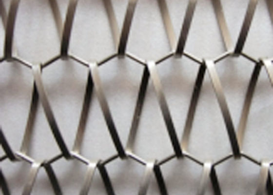 fio 304 Mesh Woven Stainless Steel Fabric espiral de 6.5mm de alta elasticidade