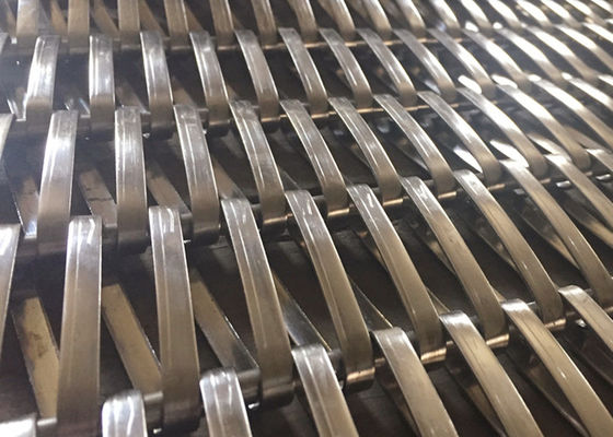 20ft complicou o fio espiral de aço inoxidável Mesh For Solar Shading