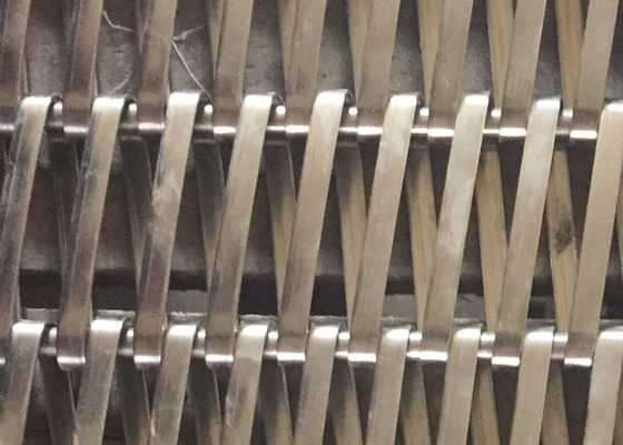 20ft complicou o fio espiral de aço inoxidável Mesh For Solar Shading