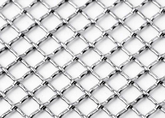 malha do metal de Mesh Square Stainless Steel Woven do fio do friso do fechamento do GV de 3×6m