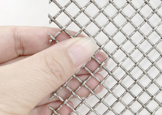 malha do metal de Mesh Square Stainless Steel Woven do fio do friso do fechamento do GV de 3×6m