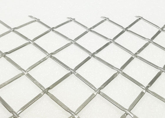 316 fio decorativo frisado de aço inoxidável Mesh Grilles Anti Alkali