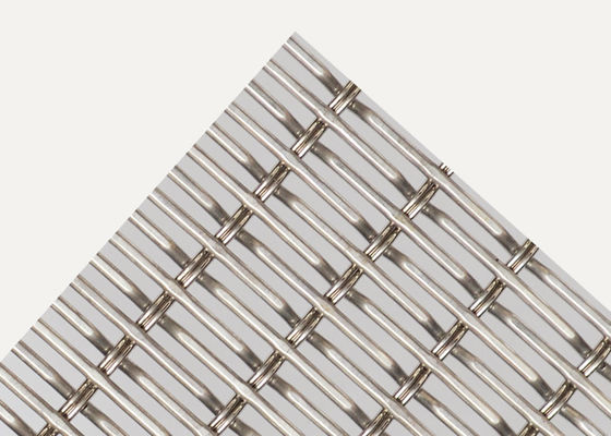 OEM tecido de aço inoxidável rígido de Mesh Stairs Railing do fio do friso do fechamento