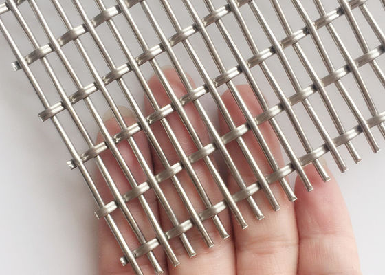 fio de confecção de malhas Mesh Cupboard Decorative Partitions Facade do friso do fechamento de 4.2mm