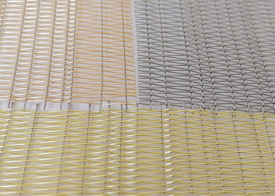 Interlayer macio decorativo de Mesh Laminated Glass With Fabric do metal antiferrugem