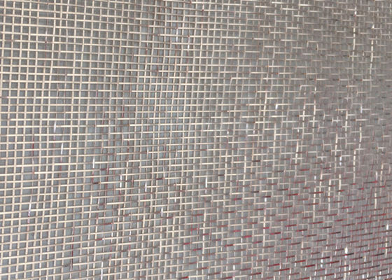 Fio laminado de vidro arquitetónico ultra fino Mesh Brass Woven 0.5mm