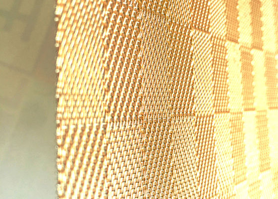 o vidro do ouro de 8ft laminou escadas de Mesh Antiwear For Furniture And do fio