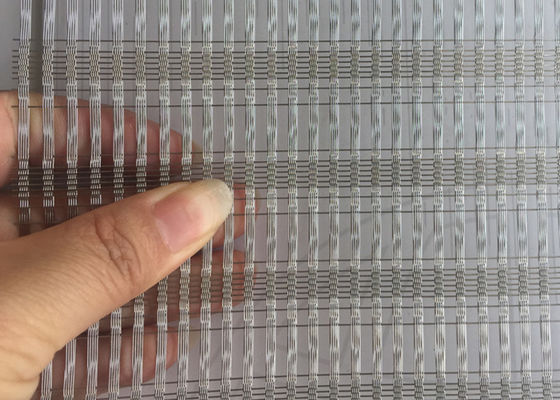 fachada decorativa interior tecida planície de Mesh Glass Panels Exterior And do fio de 0.8mm