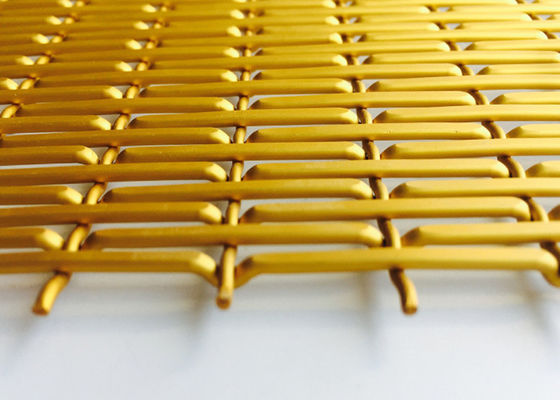 O alumínio do ouro anodizou o fio tecido decorativo Mesh Sheets 6010 XY