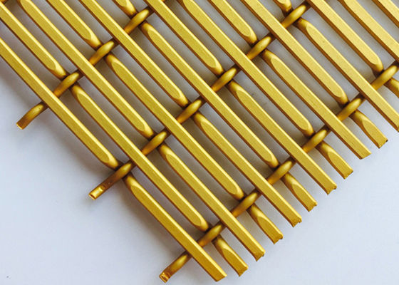 O alumínio do ouro anodizou o fio tecido decorativo Mesh Sheets 6010 XY