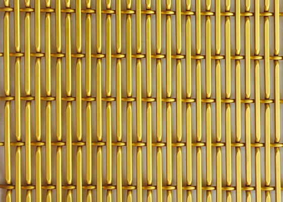 O alumínio do ouro anodizou o fio tecido decorativo Mesh Sheets 6010 XY