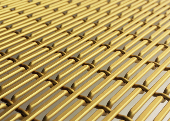 O alumínio do ouro anodizou o fio tecido decorativo Mesh Sheets 6010 XY