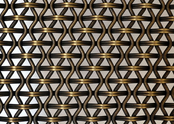 O fechamento frisou paredes tecidas decorativas de Mesh Eco Facade Architectural Screen do fio