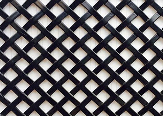SS304 pó preto antiusura Mesh Decorative For Building Structures revestido