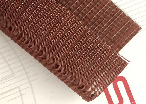 Malha tecida decorativa interior vermelha do metal dos 10m 50m da rede de arame do Interlayer de vidro do vinho