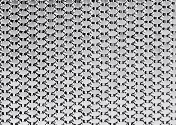Malha tecida PVD do metal do elevador de Mesh Panels Anti Fire Decorative do fio
