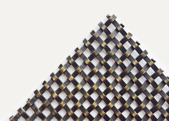 GV decorativo tecido metal de Mesh Grilles Antique Brass do fio de 9ft