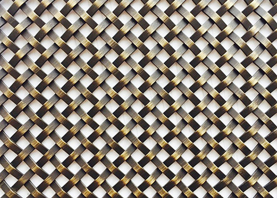 GV decorativo tecido metal de Mesh Grilles Antique Brass do fio de 9ft