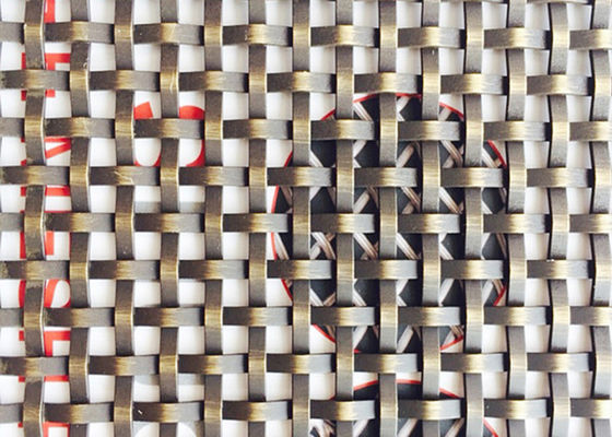 GV decorativo tecido metal de Mesh Grilles Antique Brass do fio de 9ft