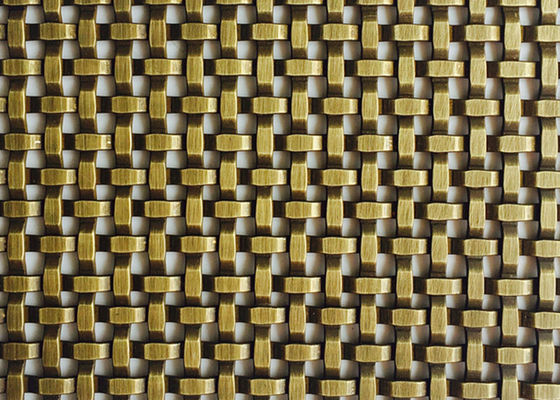 Espaço decorativo tecido arquitetónico de Mesh Grilles Partitions 24% do fio do metal do revestimento da parede