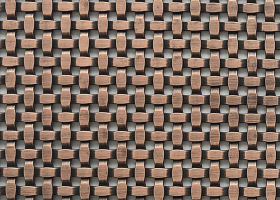 Espaço decorativo tecido arquitetónico de Mesh Grilles Partitions 24% do fio do metal do revestimento da parede