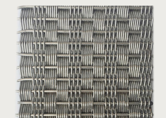 GV decorativo arquitetónico tecido 4.5mm de Mesh Stainless Steel da tela grossos