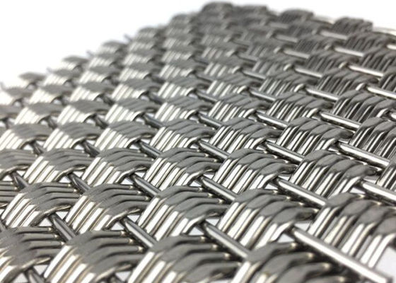 Fio tecido arquitetónico rígido Mesh Panels Stainless Steel Eco 4.9mm grossos