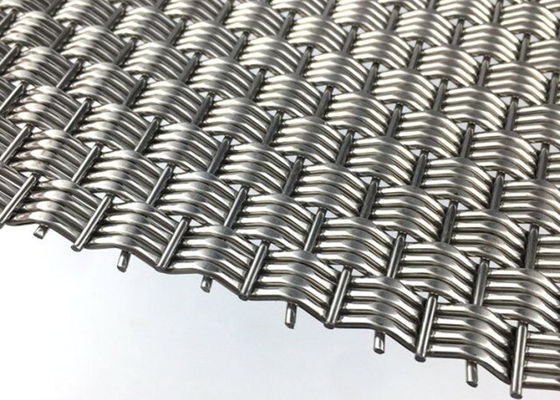 Fio tecido arquitetónico rígido Mesh Panels Stainless Steel Eco 4.9mm grossos