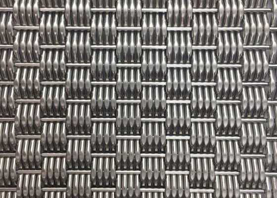 Fio tecido arquitetónico rígido Mesh Panels Stainless Steel Eco 4.9mm grossos