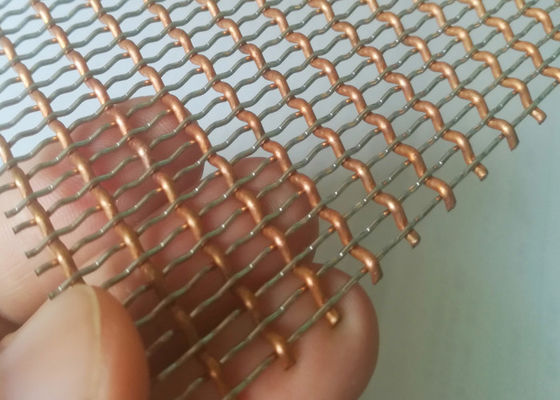 fio tecido decorativo Mesh Room Divider de 36m 2.5mm Chrome Mesh Grill