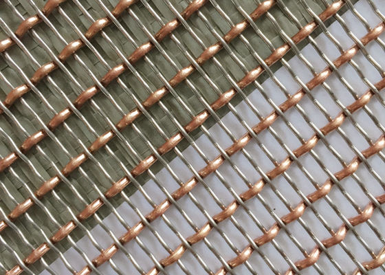 fio tecido decorativo Mesh Room Divider de 36m 2.5mm Chrome Mesh Grill
