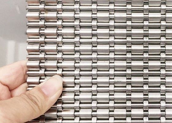 revestimento tecido de Mesh Panels Fireproof Elevator Door do fio de 4m óleo livre