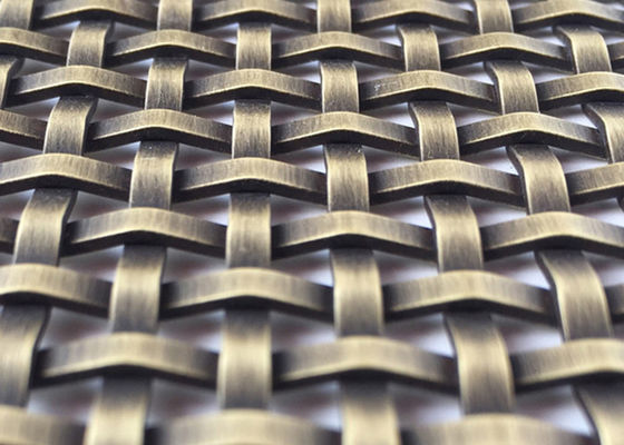 Grade de aço de cobre vermelha Mesh Interior Design Anti Alkaline 20m 2.5mm densamente