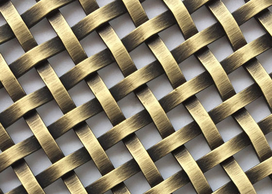 Grade de aço de cobre vermelha Mesh Interior Design Anti Alkaline 20m 2.5mm densamente