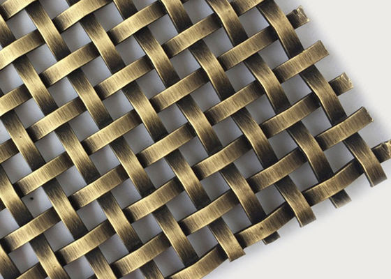 Grade de aço de cobre vermelha Mesh Interior Design Anti Alkaline 20m 2.5mm densamente