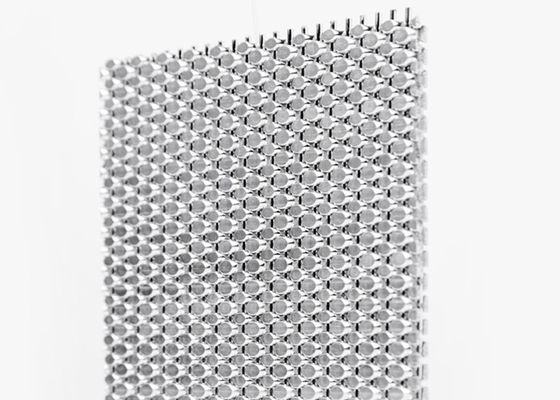 Arquitetura decorativa da fachada da tela do fio de aço de Mesh Screen 15ft do metal do OEM 1.5mm