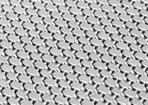 Arquitetura decorativa da fachada da tela do fio de aço de Mesh Screen 15ft do metal do OEM 1.5mm