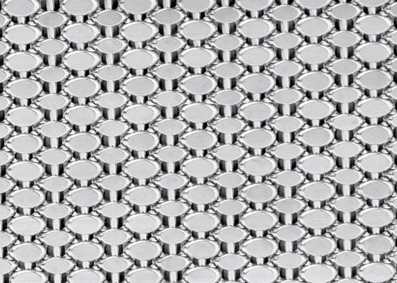 Arquitetura decorativa da fachada da tela do fio de aço de Mesh Screen 15ft do metal do OEM 1.5mm