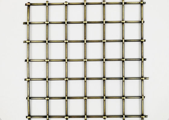 fio de metal de bronze decorativo Mesh Stairs Railings de Rustproofing das grades de 5.5mm